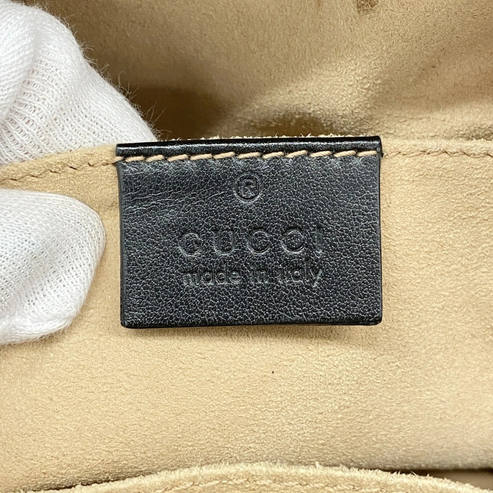 GUCCI Black Leather GG Marmont Backpack - Picture 5 of 10